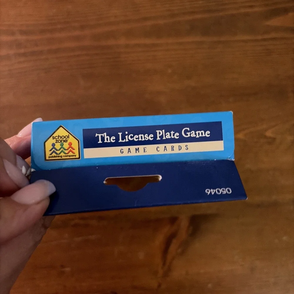NIB! School Zone License Plate Game Pocket Flash‎ Cards Home School Homeschool